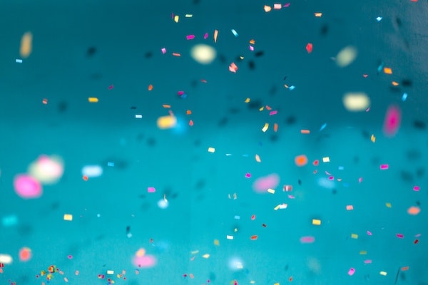Photo of confetti