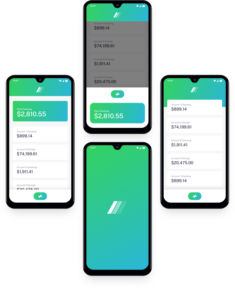 mockup photo of bank App